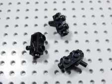 LEGO Lot of 3 Black Guns Blasters w/ Studs Weapon Minifig BI