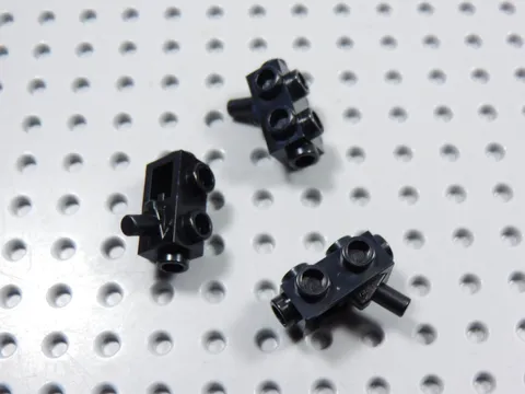 LEGO Lot of 3 Black Guns Blasters w/ Studs Weapon Minifig BI