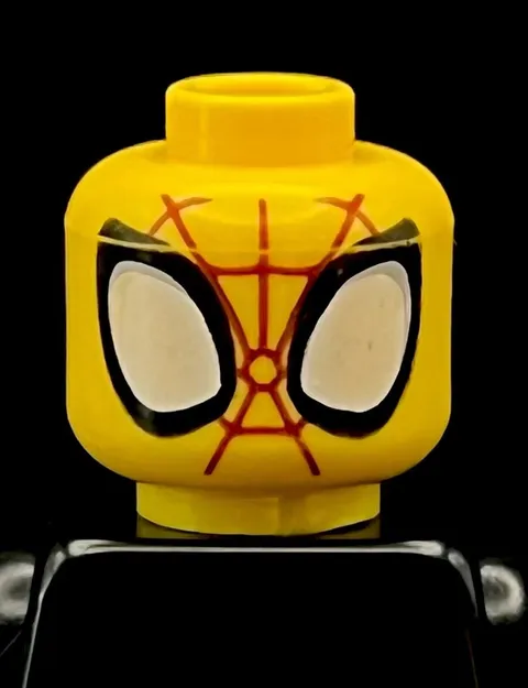 Lego Marvel Spiderman Spidy Misprint Minifigure Head Prototype Test Print Error