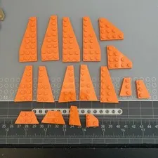 Lego Orange Wedge Plate Lot 