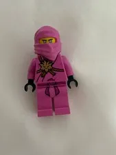 RARE LEGO Ninjago Pink Zane Minifigure Very Good Condition from set 71708