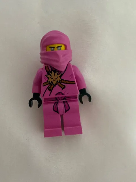 RARE LEGO Ninjago Pink Zane Minifigure Very Good Condition from set 71708