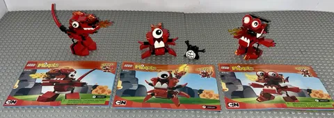Lego 41530 41531 41532 Mixels Series 4 Meltus Flamzer Burnard Complete Sets