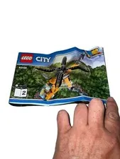 LEGO City Jungle Cargo Helicopter 2017 (60158) Manual Book 2 Only
