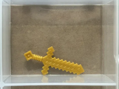 LEGO Parts - Pearl Gold Minifigure, Weapon Sword Pixelated - No 18787 - QTY 1