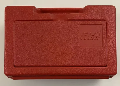 Vintage Lego Red Hard Shell Plastic Storage Case Made In USA