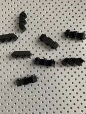 Lego Black Brick, Modified Facet 3 x 3 part 2462 lot of 8 pieces