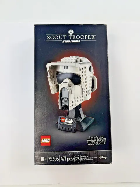LEGO Star Wars: Scout Trooper Helmet (75305)  Completer Open Box Bag 1 & 2 Open