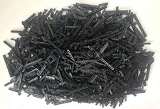 BULK LOT OF 2150 PIECES BLACK Technic Lift Arm Beam Bricks