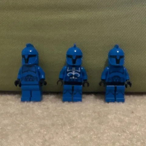 LEGO Lot Of 3 Blue Senate Clone Guards