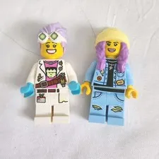 LEGO Hidden Side Minifig Lot Of 2 J.B. Watt Parker L. Jackson Genuine Minifigure