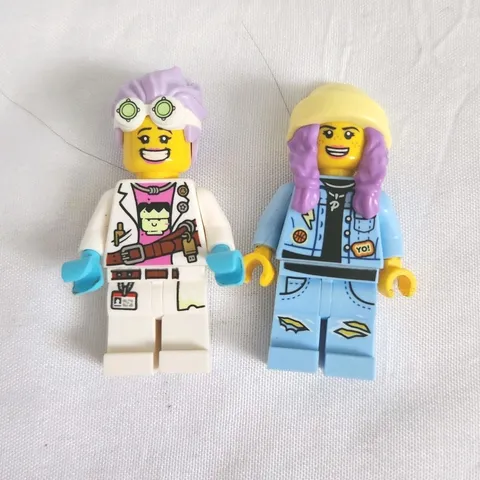 LEGO Hidden Side Minifig Lot Of 2 J.B. Watt Parker L. Jackson Genuine Minifigure