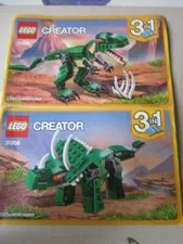Lego Building Instructions Instruction Creator 31059 T rex and Triacerotops