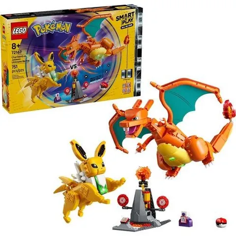 Lego Pokemon Smart Play Set 72167 Charizard vs. Jolteon Ultimate Battle ! NIB