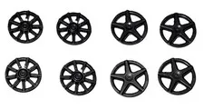 Lot Of 8 Lego Wheel Cover 5 Spoke and 9 Spoke for Wheel 72206 Pearl Dark Gray