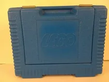 Vintage 1984 Lego Building Blocks Blue Carrying Case Container 14x10