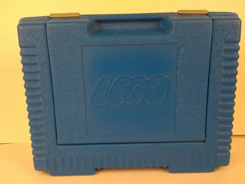 Vintage 1984 Lego Building Blocks Blue Carrying Case Container 14x10