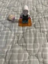 LEGO Spider-Gwen Minifigure w/ Hood Mask & Pink Hair Accessory, Spider-Verse