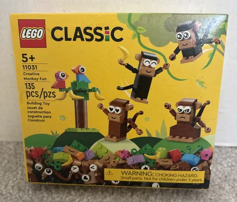 LEGO Classic Creative Monkey Fun 135 Pieces, 11031, New, Unopened, Retired