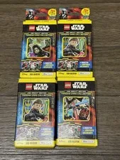 New LEGO Star Wars Series 4 Lot of 4 Blister Packs w/ LE Cards