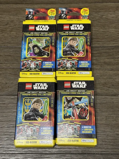 New LEGO Star Wars Series 4 Lot of 4 Blister Packs w/ LE Cards