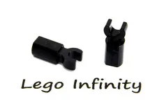 12 LEGO Black Arm Bar Holder with Clip Mechanical Hand (11090 44873) 12 Pieces