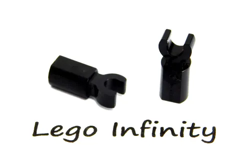 12 LEGO Black Arm Bar Holder with Clip Mechanical Hand (11090 44873) 12 Pieces