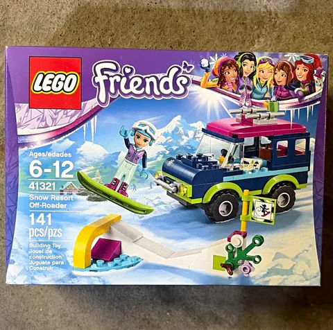 LEGO Friends 41321 Snow Resort Off-Roader 141pcs Emma With Box Ages 6-12