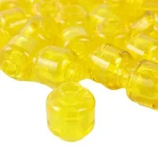100 Pieces LEGO® Trans-Yellow Minifigure™ Head Plain Part 3626