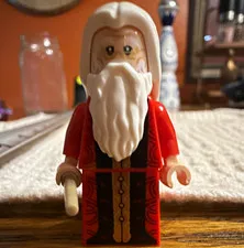 LEGO Albus Dumbledore Minifigure Harry Potter White Beard, Tan Wand hp285