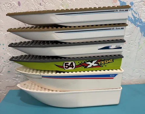 Lot Of 6 Lego Boat Hulls