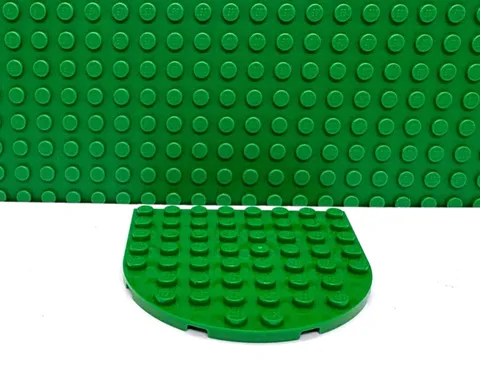 Lego 1 Green 8x8 Half Curved Plate NEW
