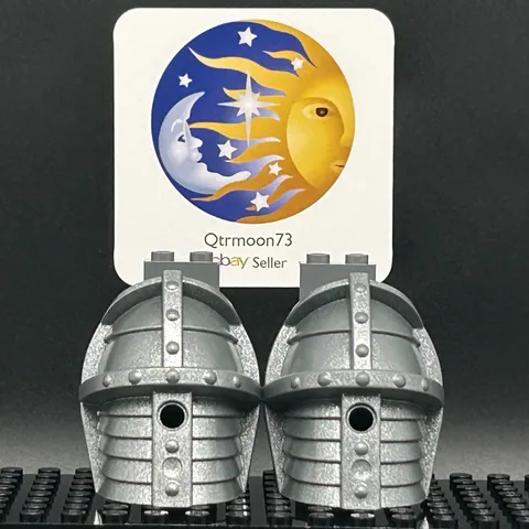 LEGO Brand KNIGHTS KINGDOM Large Figure ARMOR Parts ~54936~ SPECKLE (V1) x2