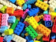 150 LEGO Basic Bricks Blocks Sizes 1x1 1x2 2x2 2x3 2x4 bulk lot mix colors