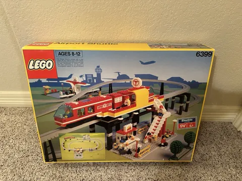 RARE LEGO AIRPORT SHUTTLE MONORAIL 6399 100% complete working  w/ box&manual