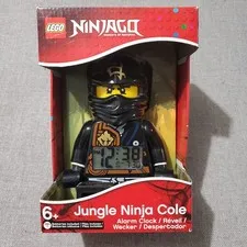 LEGO Ninjago Masters of Spinjitzu Jungle Ninja Cole Minifigure Alarm Clock New