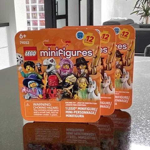 LEGO Minifigures Series 29 71052 Sealed Minifigure Packs Lot of 3 Age 6+ *MINT*