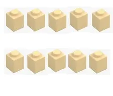LEGO ® 10x brick 1x1 brick yellow 3005 4113915 beige brick replacement part brick