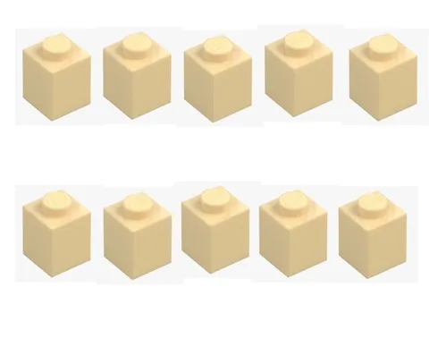 LEGO ® 10x brick 1x1 brick yellow 3005 4113915 beige brick replacement part brick