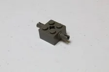LEGO Dark Gray 2x2 Brick With Double Axle Pins, Part 30000