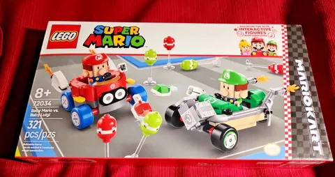 Lego 72034 Super Mario: Mario Kart Baby Mario Vs. Baby Luigi NEW NIB