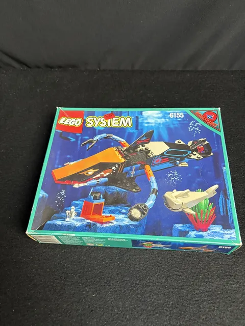 Lego 6155 Onlx Box "BOX ONLY"!! 1995 Aquasharks Deep Sea Predator Empty Box