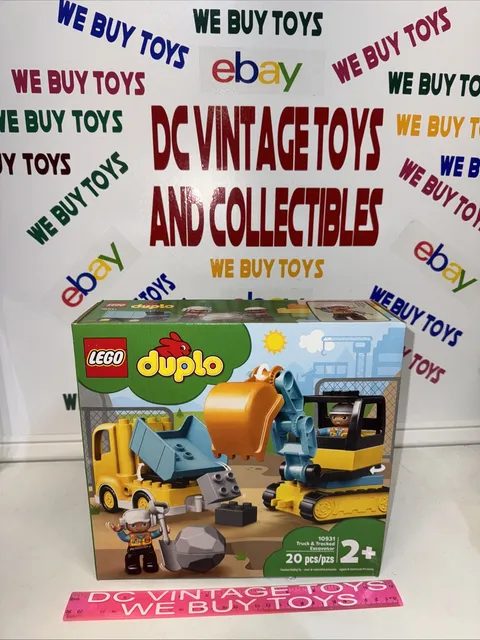 Lego Duplo Truck & Tracked Excavator Construction Vehicle Building Set 10931