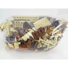 1 LB LEGO Bulk Bricks Tan Brown Excellent Earth Tone Assorted Lot
