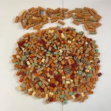 LEGO 780+ Masonry Bricks HUGE Lot - 1x2 1x4 Castle CITY House Parts MOC Parts