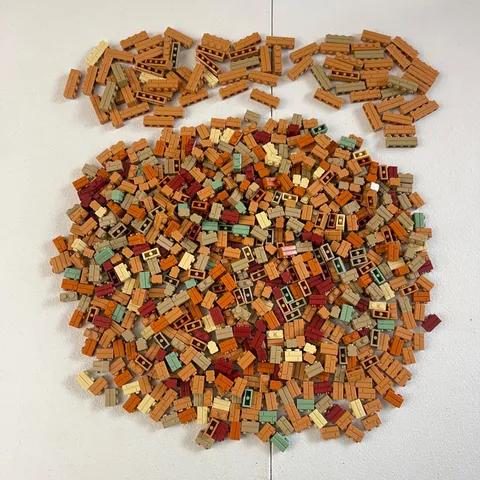 LEGO 780+ Masonry Bricks HUGE Lot - 1x2 1x4 Castle CITY House Parts MOC Parts