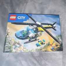 LEGO City 60405 Emergency Rescue Helicopter Set 226 pcs Ages 6+ Box