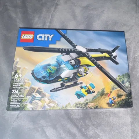 LEGO City 60405 Emergency Rescue Helicopter Set 226 pcs Ages 6+ Box