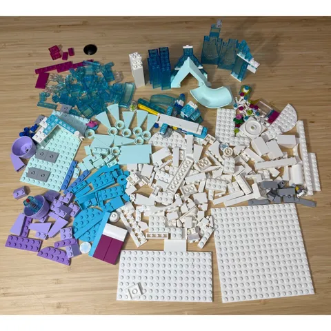 Lego Disney Frozen Replacement Parts Lot Translucent Ice Castle Bricks Slide