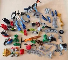 LEGO Bionicle Parts & Pieces Lot - Masks, Chest Plates, Swords, Weapons & MORE